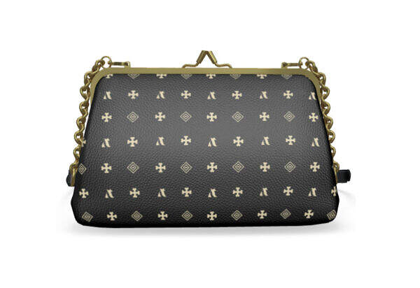 ADpld™ Crema Flat Frame Clutch Bag - Image 4