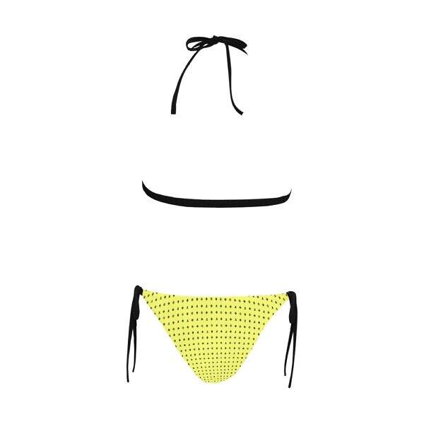 ADpld™ Buckle Bikini Swimsuit yellow back Display