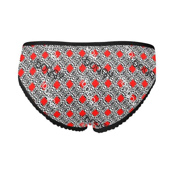 ArtDoggy™ Modern High-cut Brief Panty red back Display