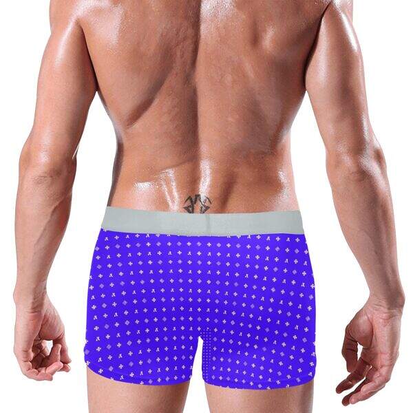 ADpld™ Crema Silverband Boxer Briefs blue back model display
