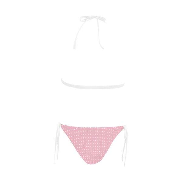 ADpld™ Buckle Bikini Swimsuit pink back Display