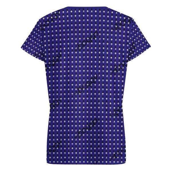 ADpld™ V-neck Short Sleeve T-shirt midnight blue back display