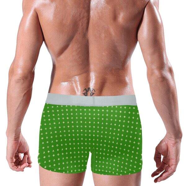 ADpld™ Crema Silverband Boxer Briefs green back model display