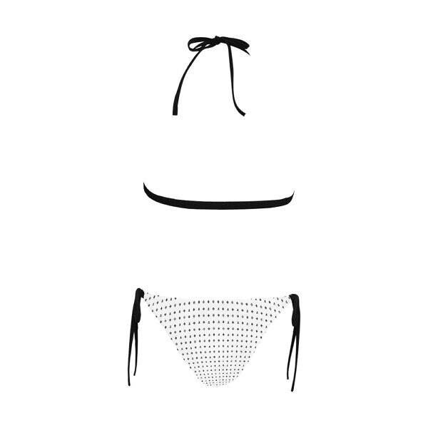 ADpld™ Buckle Bikini Swimsuit white back Display