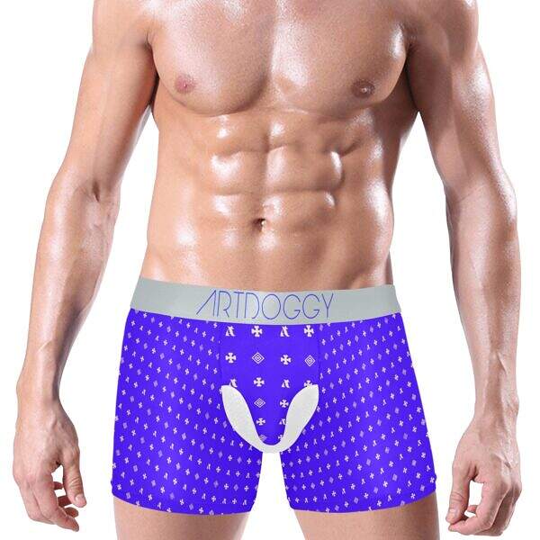 ADpld™ Crema Silverband Boxer Briefs blue front model display