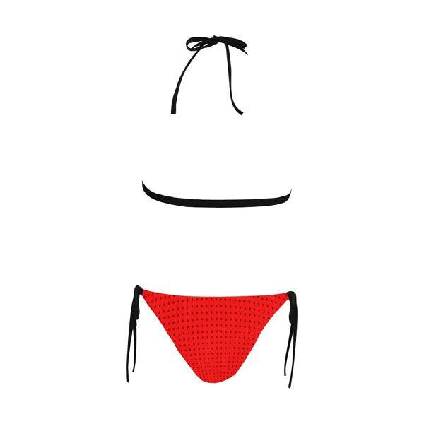 ADpld™ Buckle Bikini Swimsuit red back Display