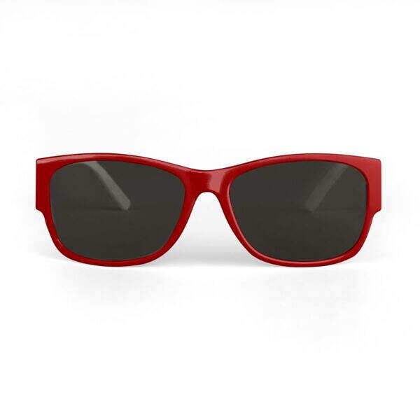 ADpld™ Striker Deep Red Sunglasses front display