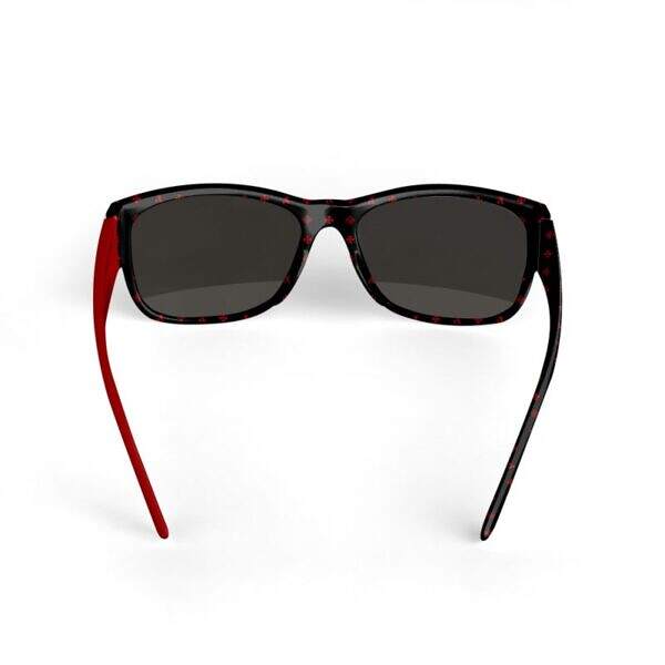 ADpld™ Striker Deep Red Sunglasses back display