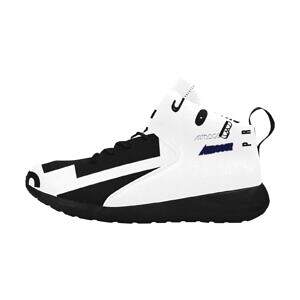 The-Printer-Lost-His-Job™ Spazter Sneakers White & Black Outer Display