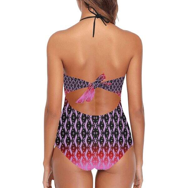 ArtDoggy™ Embossed Triple Lace Band Swimsuit