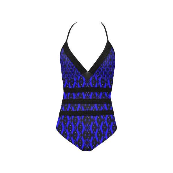 ArtDoggy™ Embossed Triple Lace Band Swimsuit