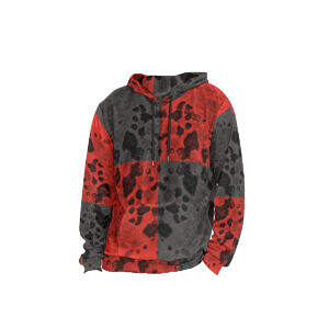 Mold Society™ Men's Velvet Hoodie (Black + Red)