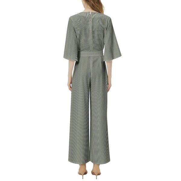 ADpld™ Belted Wide Leg Dolman Sleeve Jumpsuit (Straw)