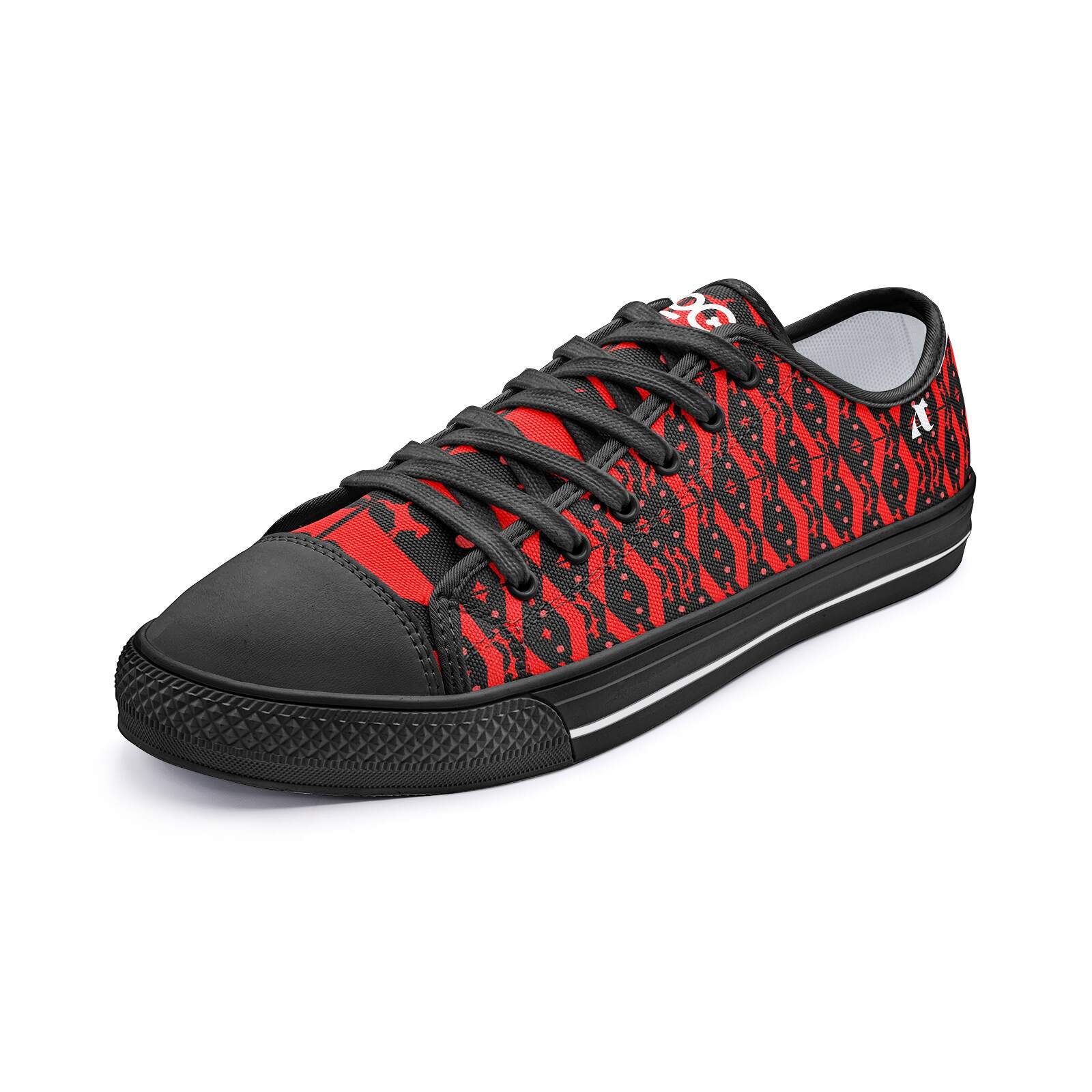 ArtDoggy™ Women's Low Top Canvas Shoe (Deep Red)