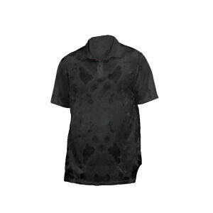 Mold Society™ Men's Velvet Polo Shirt (BlackestMold) display