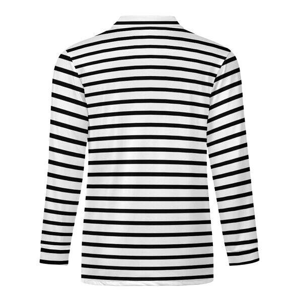 ArtDoggy™ Men's Half-Zip Long Sleeve Polo