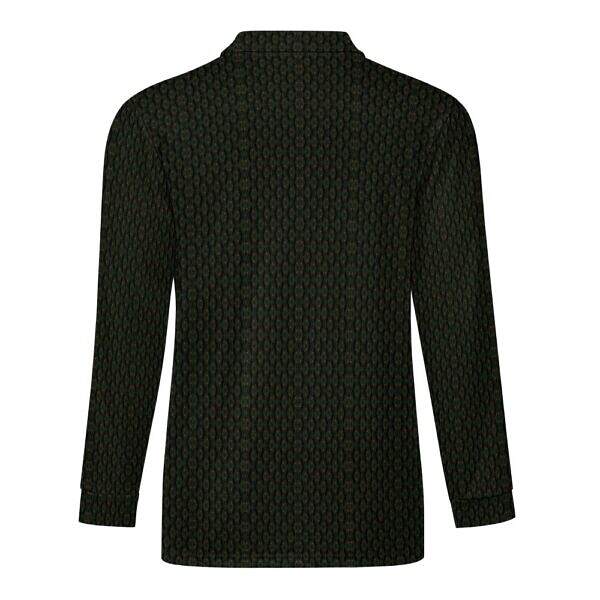 ArtDoggy™ Men's Half-Zip Long Sleeve Polo