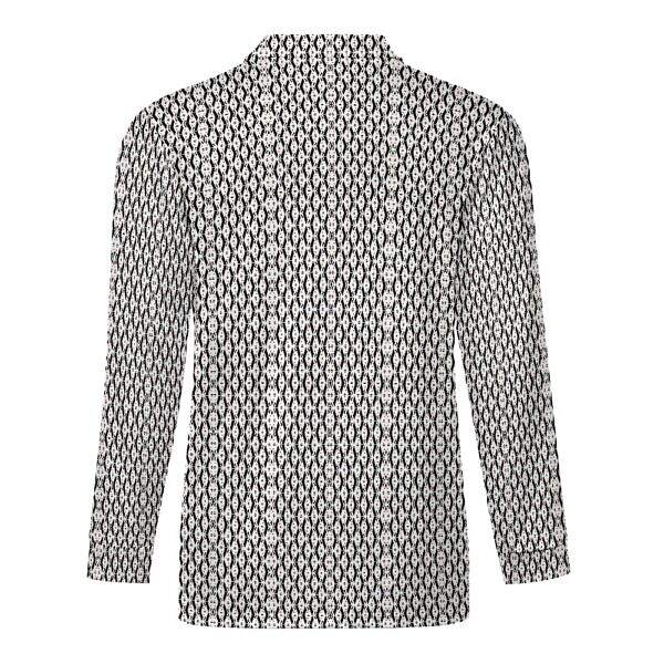 ArtDoggy™ Men's Half-Zip Long Sleeve Polo