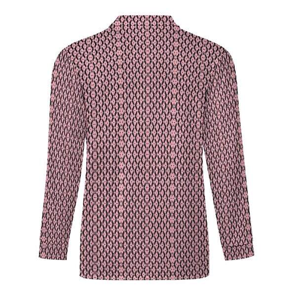ArtDoggy™ Men's Half-Zip Long Sleeve Polo