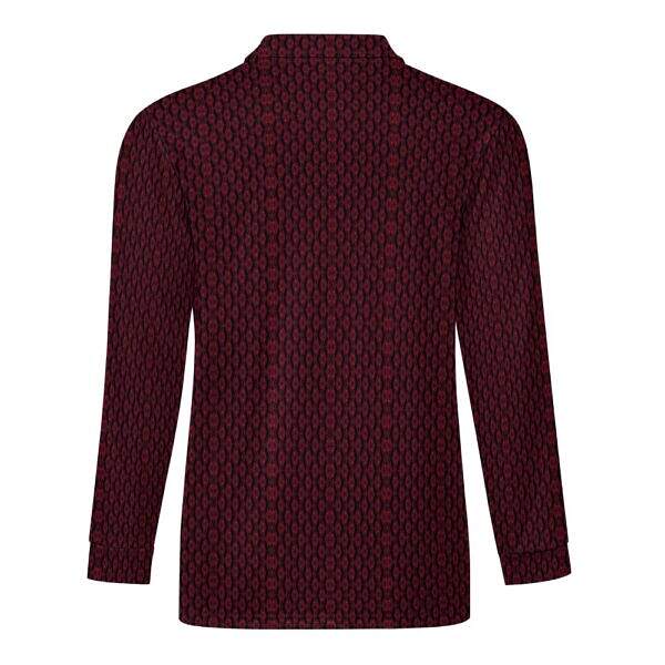 ArtDoggy™ Men's Half-Zip Long Sleeve Polo
