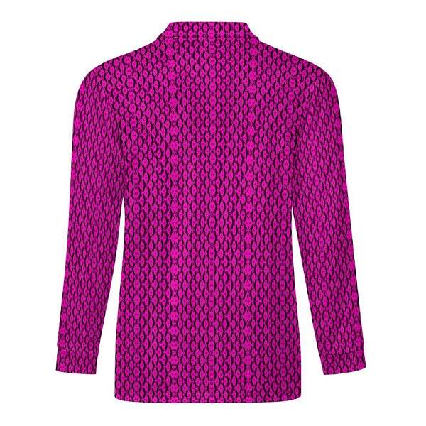 ArtDoggy™ Men's Half-Zip Long Sleeve Polo