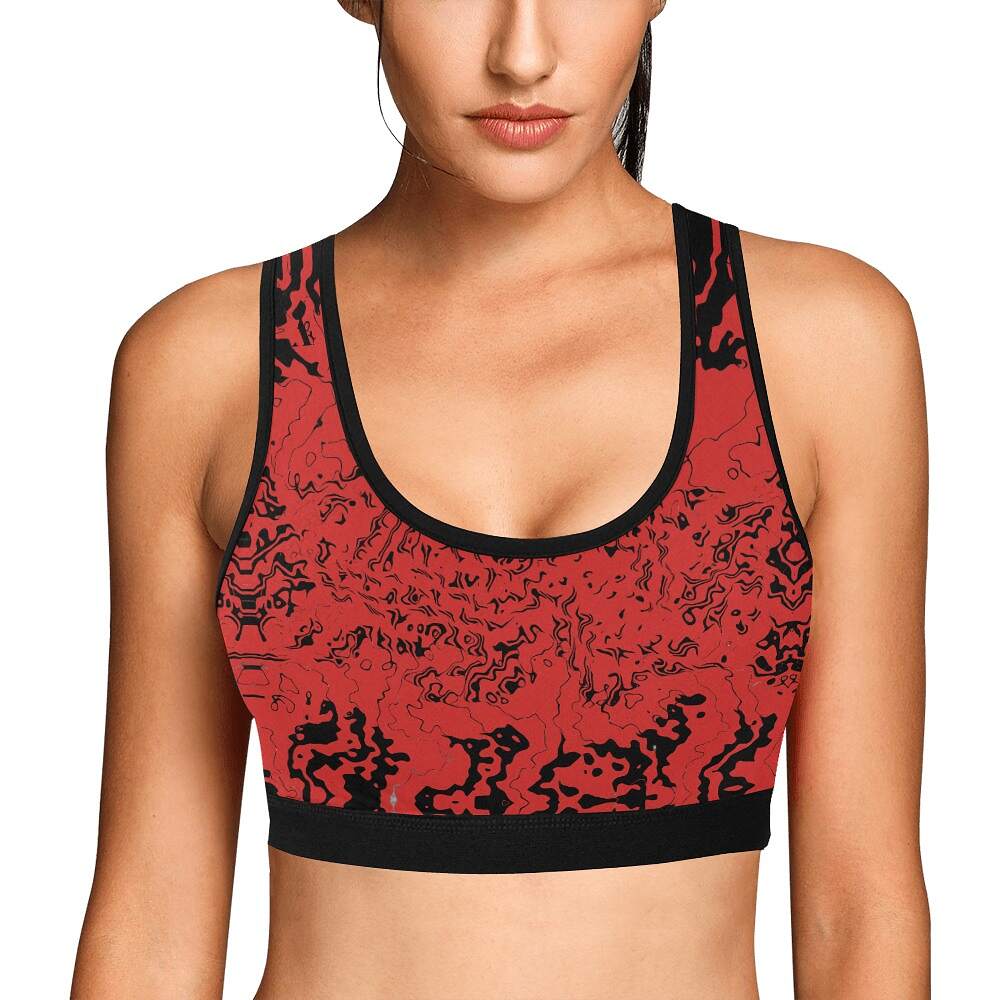 ArtDoggy™ womens sport bra proto | microwave - Image 17