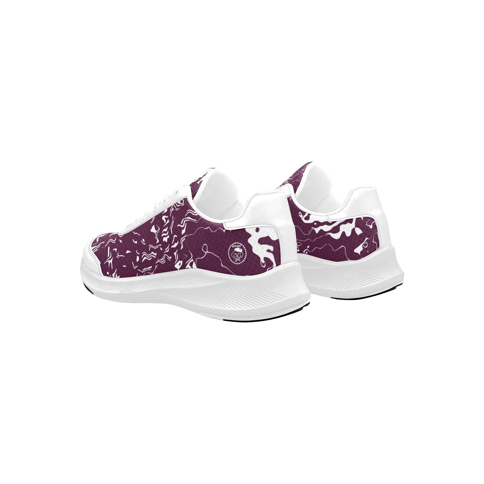 ArtDoggy™ Women's Performance Shoes | White Microwaves in pepper purple