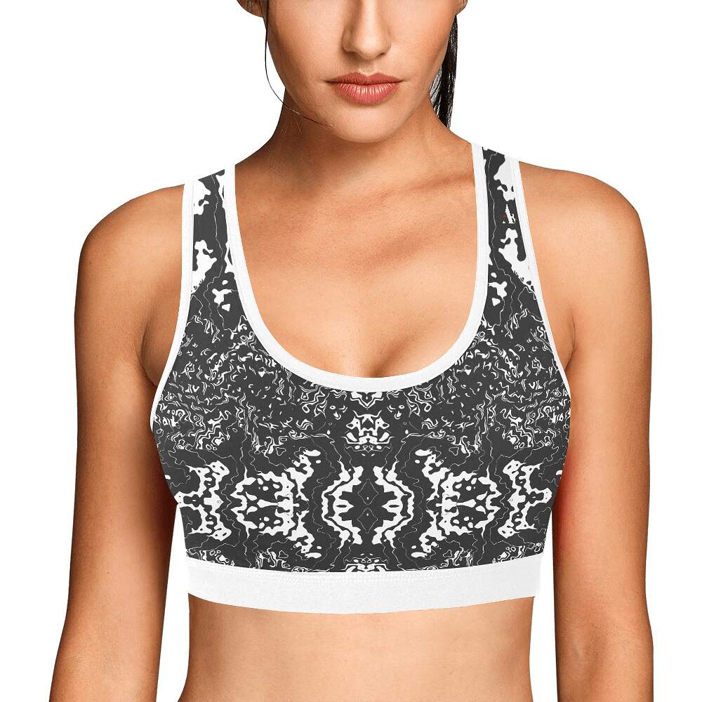 ArtDoggy™ sports bra womens white microwave - Image 5