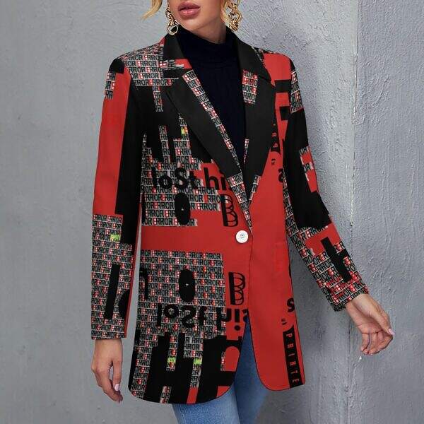 The-Printer-lost-his-Job™ Women's Blazer Jacket | ERROR CODE - Image 18