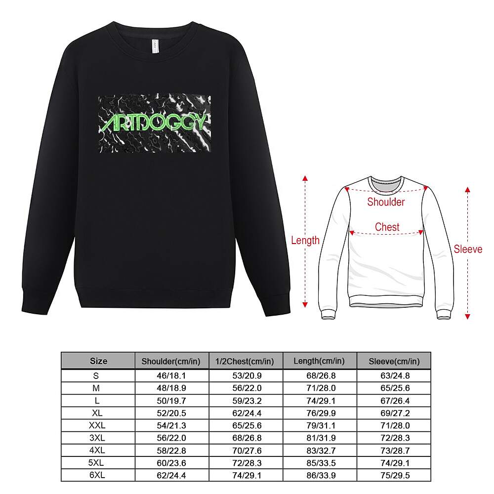 ArtDoggy™ Men's Fleece Long Sleeve | Buried - Image 13