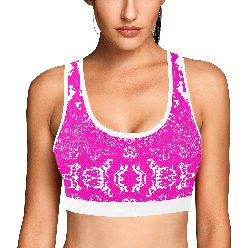 ArtDoggy™ sports bra womens white microwave - Image 9
