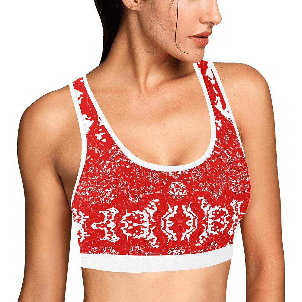 ArtDoggy™ sports bra womens white microwave - Image 30