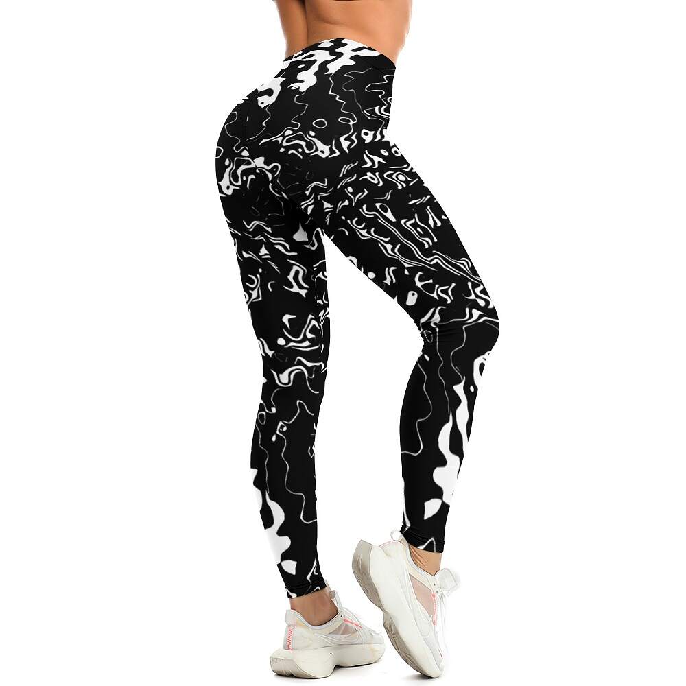 ArtDoggy™ proto microwave white ladies fitness pants - Image 2