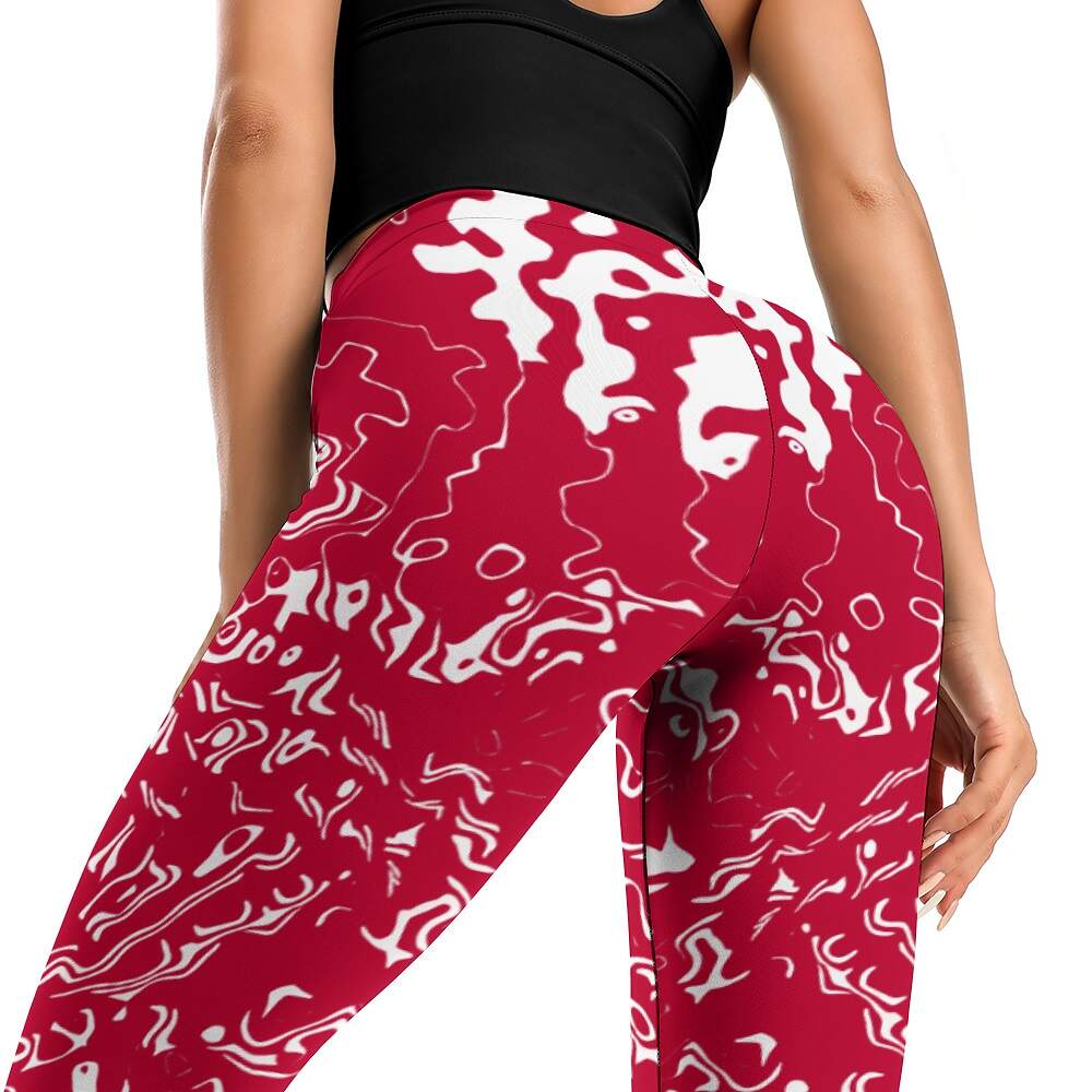 ArtDoggy™ proto microwave white ladies fitness pants - Image 27