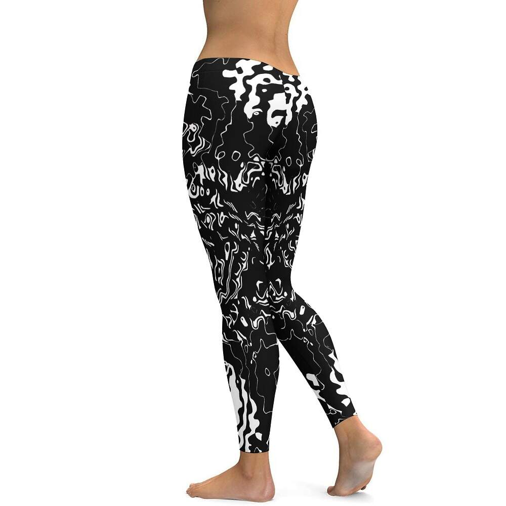 ArtDoggy™ proto microwave white ladies fitness pants