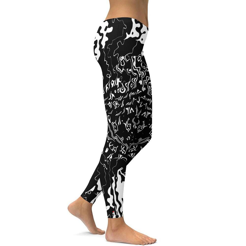 ArtDoggy™ proto microwave white ladies fitness pants - Image 4