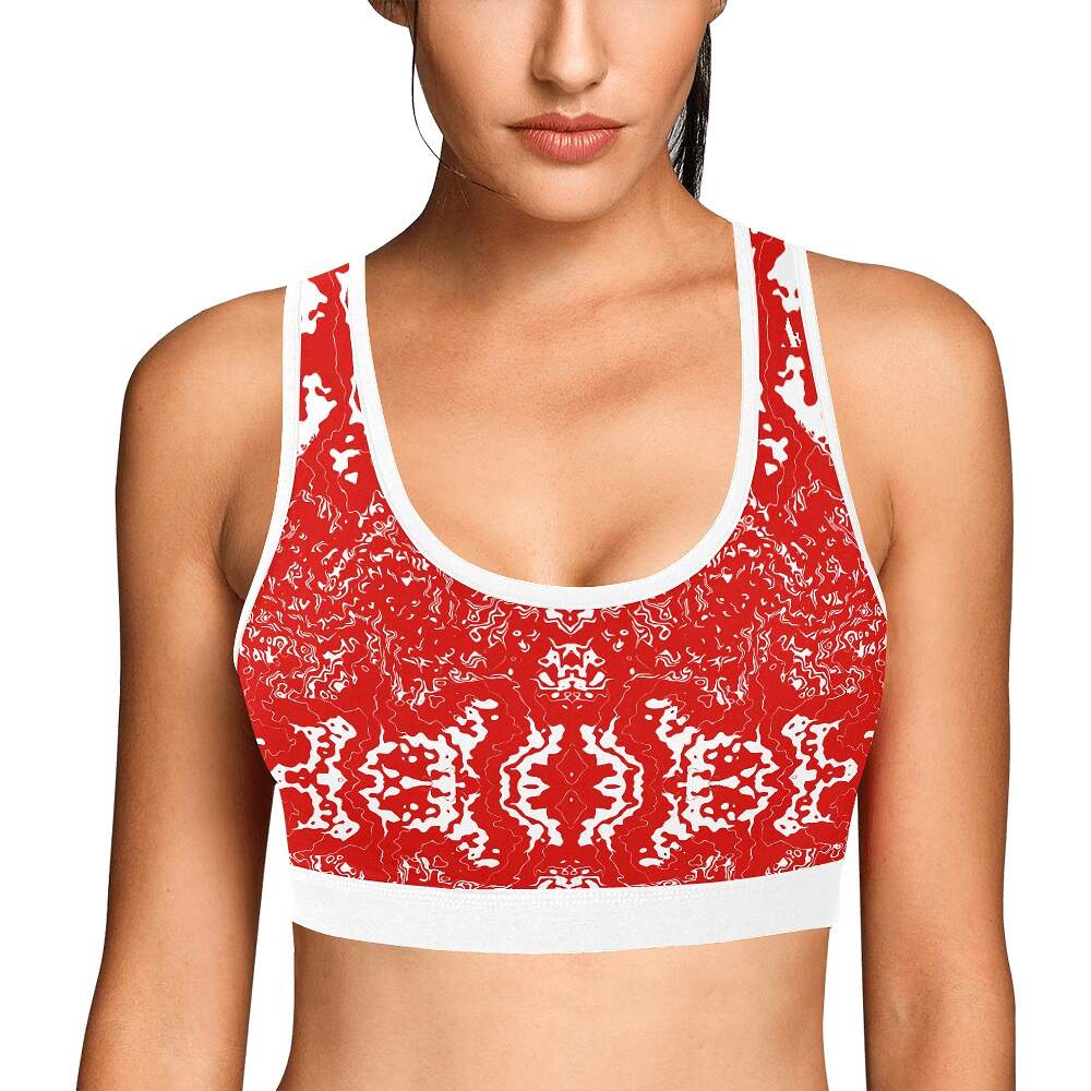 ArtDoggy™ sports bra womens white microwave - Image 29
