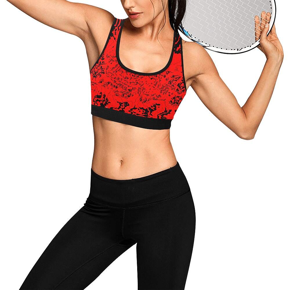 ArtDoggy™ womens sport bra proto | microwave - Image 23