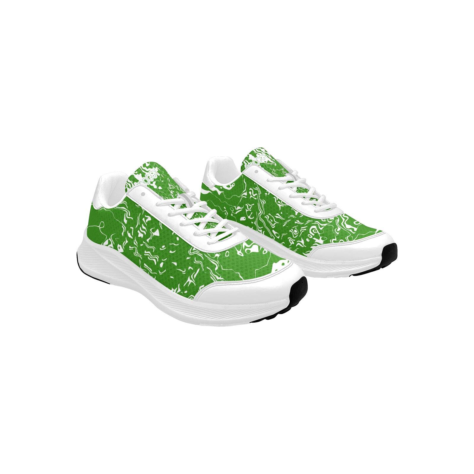 ArtDoggy™ Women's Performance Shoes | White Microwaves in green