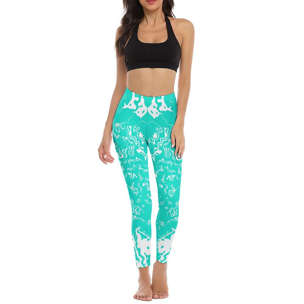 ArtDoggy™ proto microwave white ladies fitness pants - Image 71