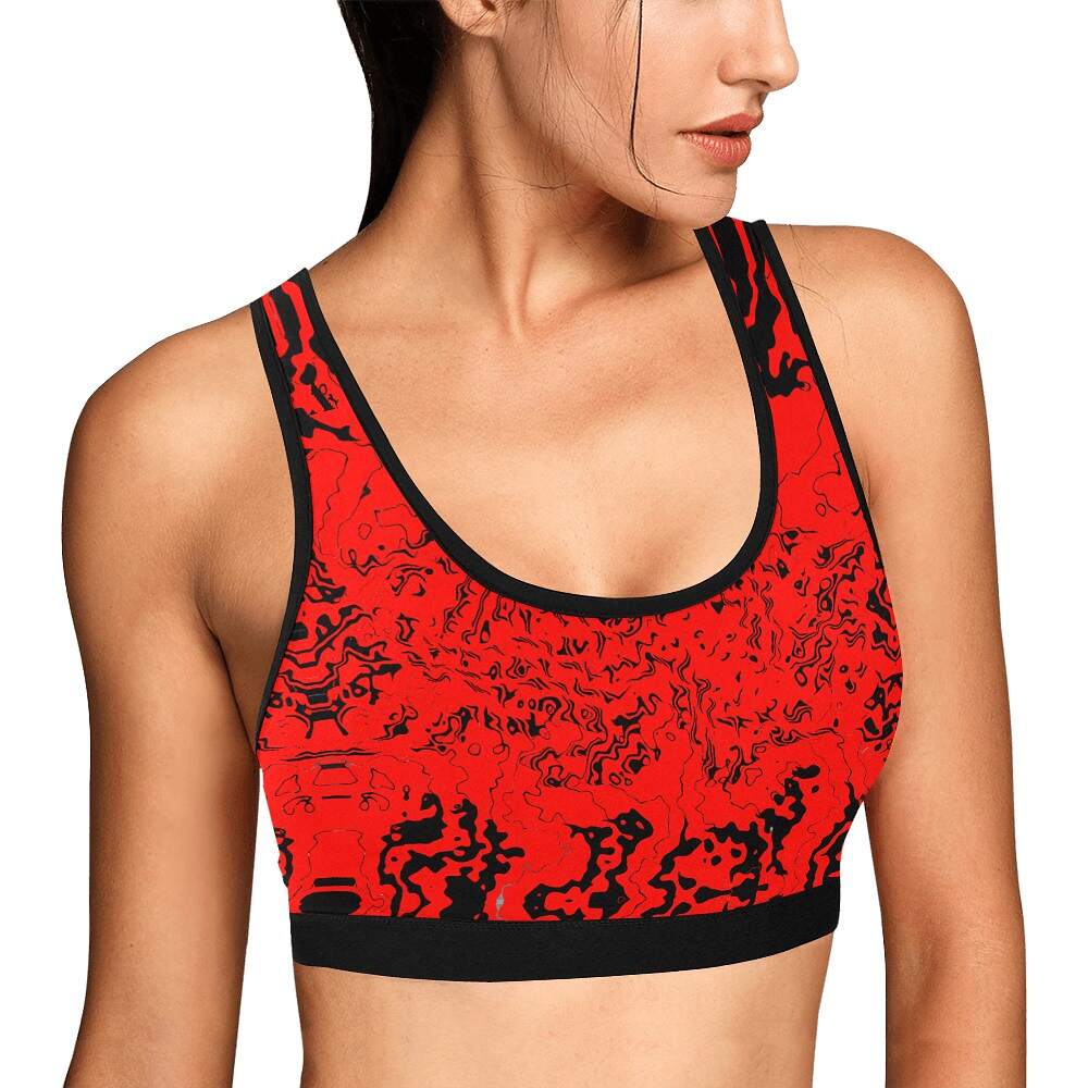 ArtDoggy™ womens sport bra proto | microwave - Image 22