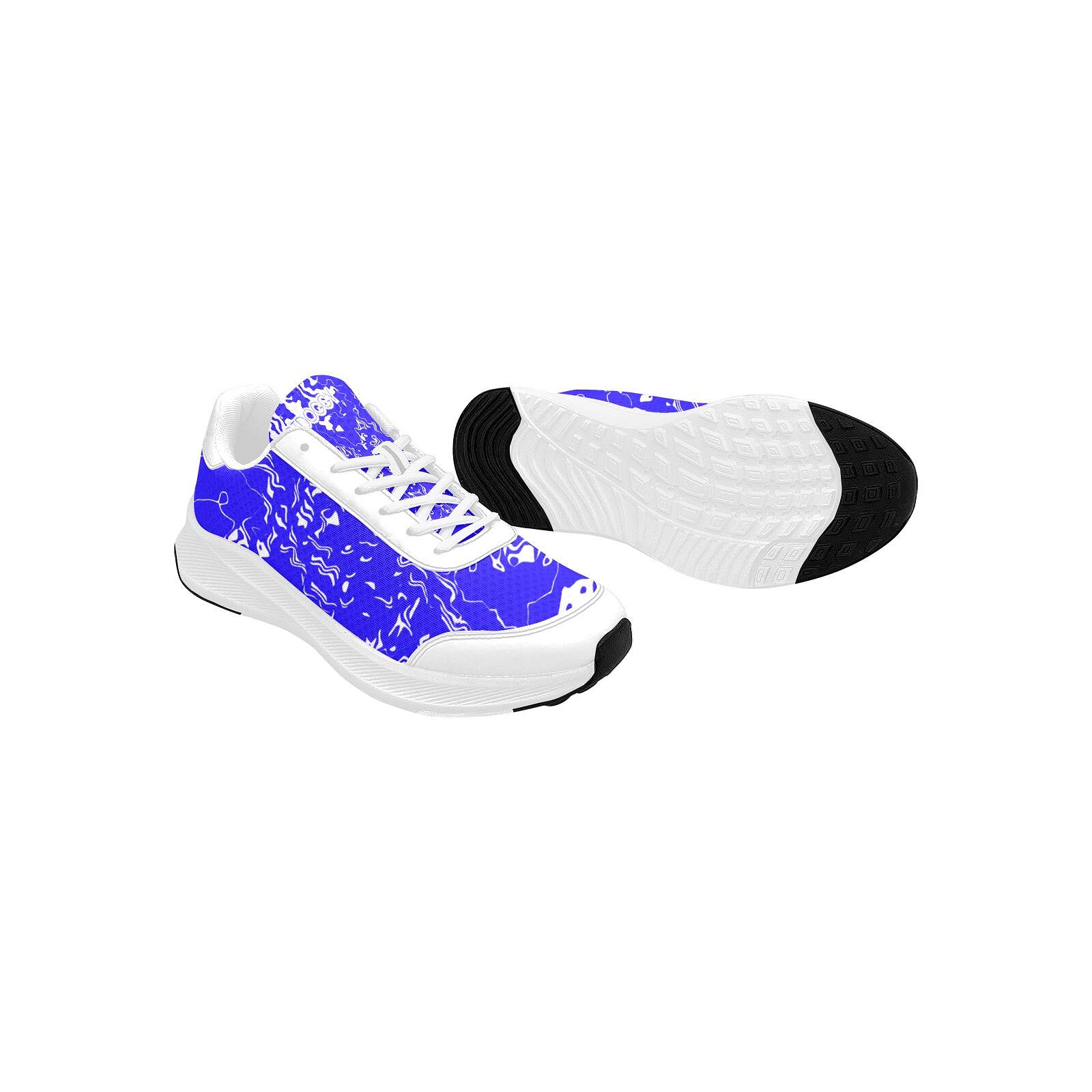 ArtDoggy™ Women's Performance Shoes | White Microwaves in blue