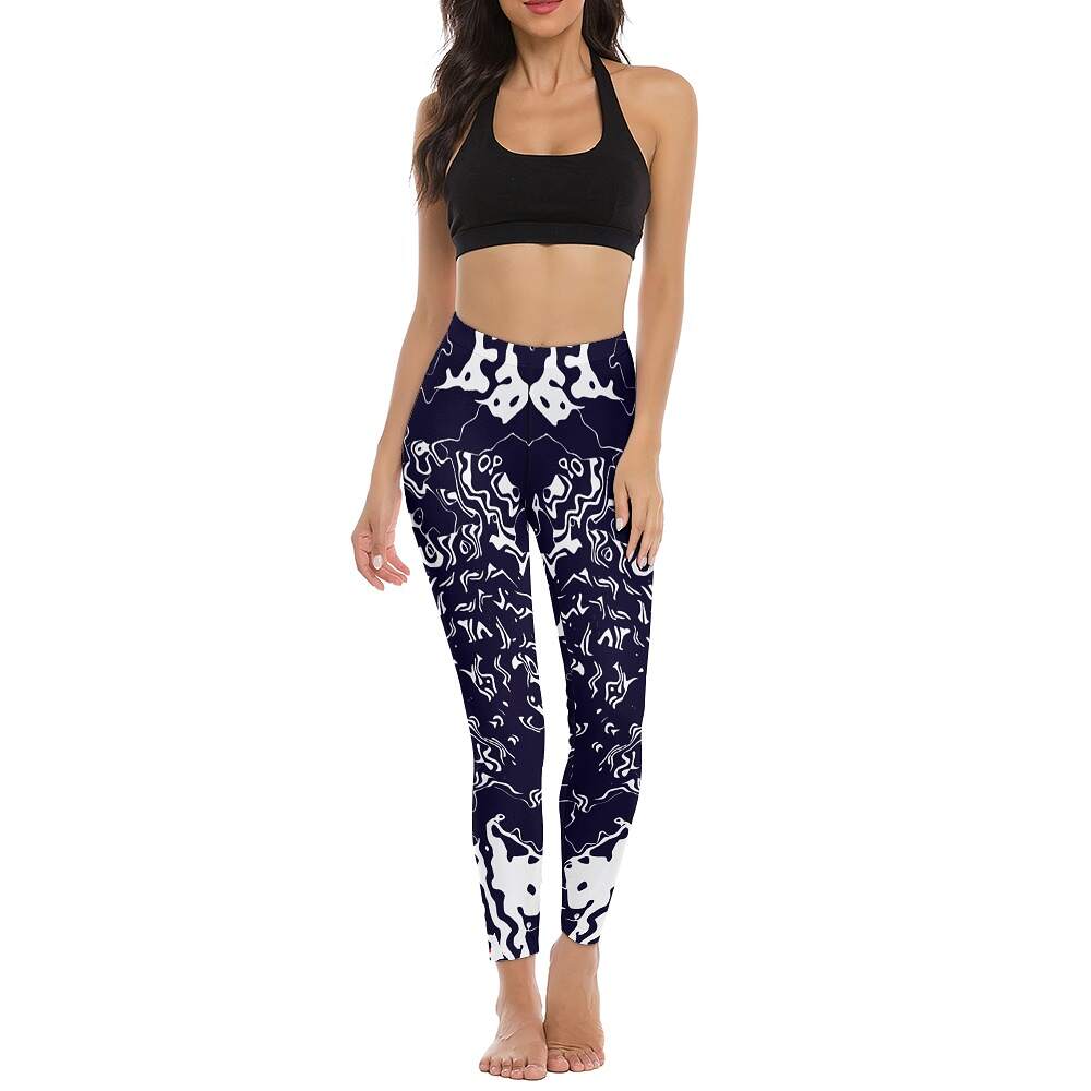 ArtDoggy™ proto microwave white ladies fitness pants - Image 47