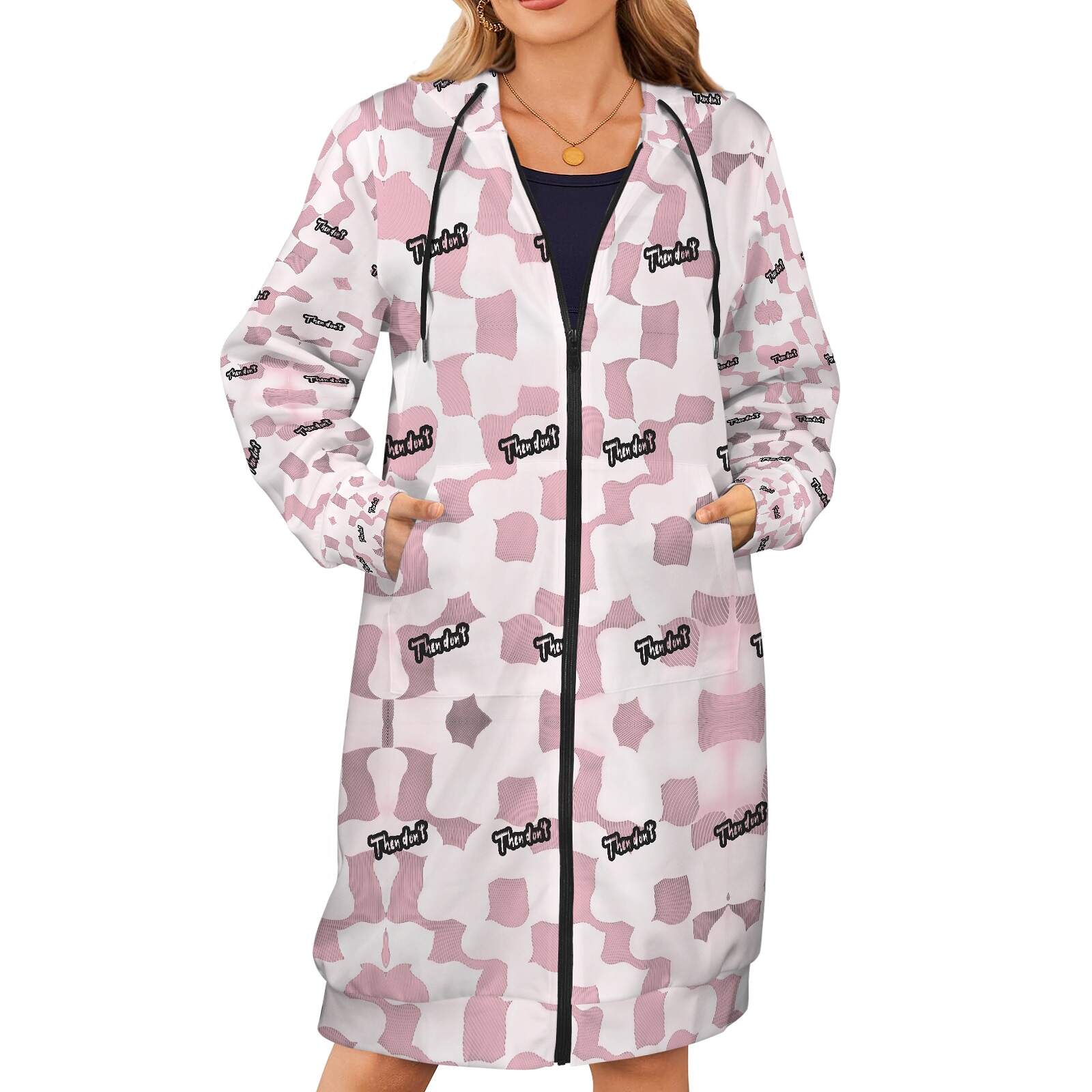 then dont womens long hoodie proto - Image 13