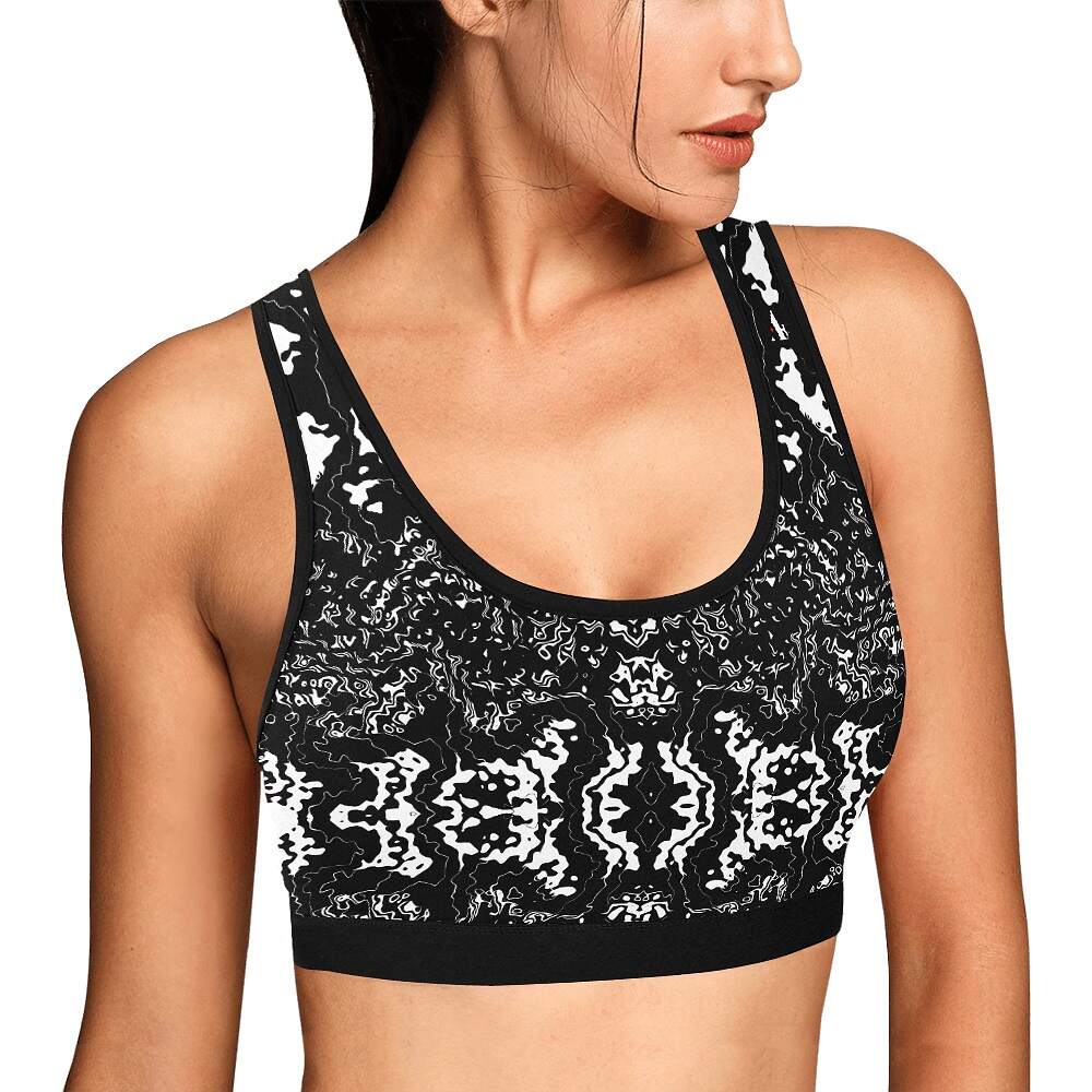 ArtDoggy™ sports bra womens white microwave - Image 2
