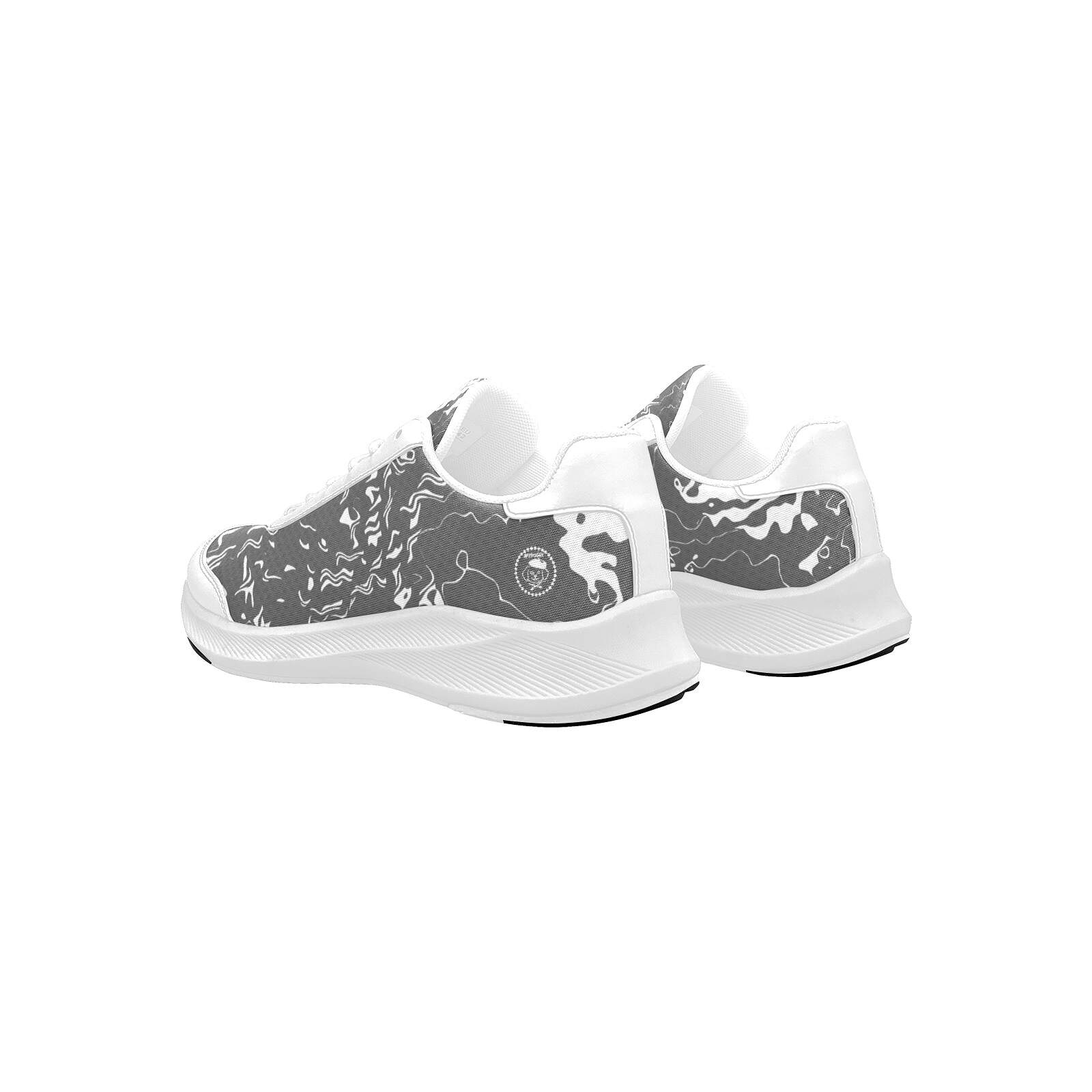 ArtDoggy™ Women's Performance Shoes | White Microwaves in dim grey