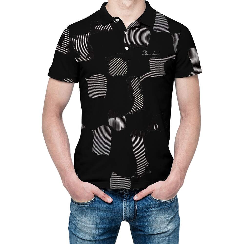 Then don't™ Men's Polo | Scrape black