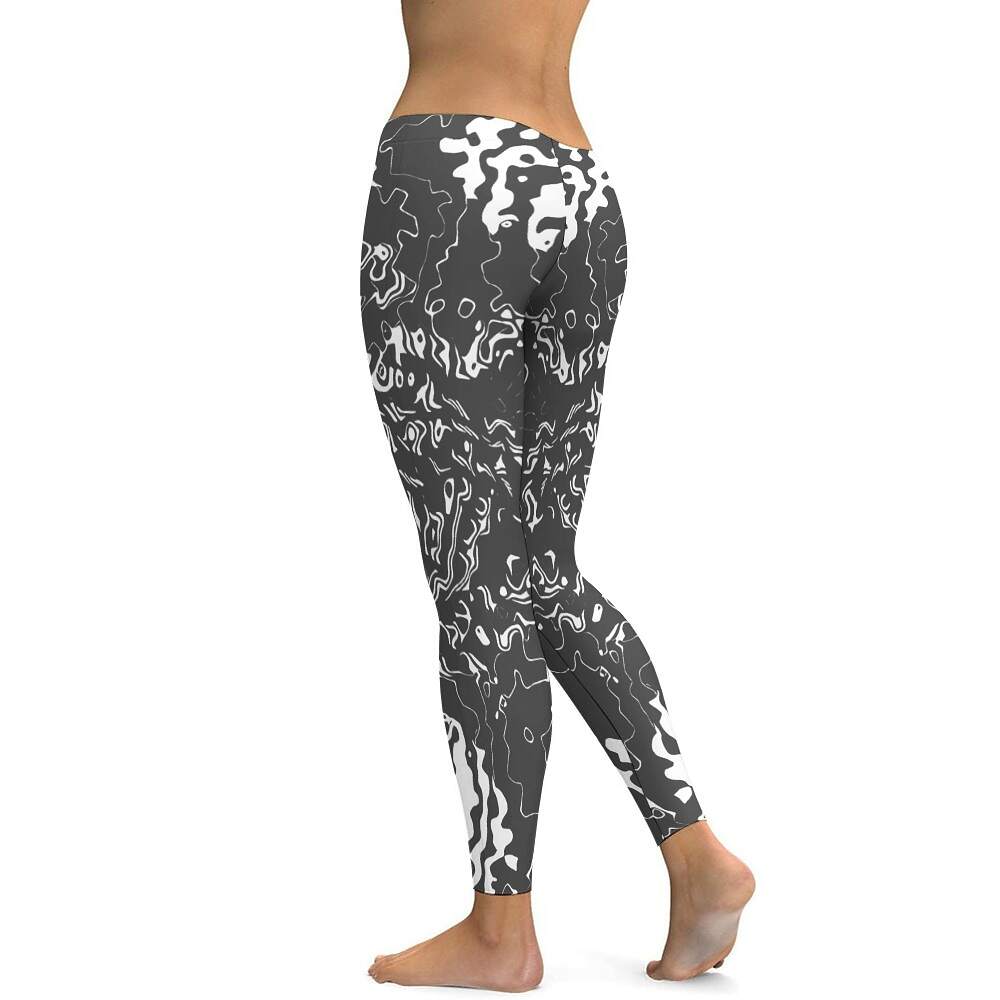 ArtDoggy™ proto microwave white ladies fitness pants - Image 9