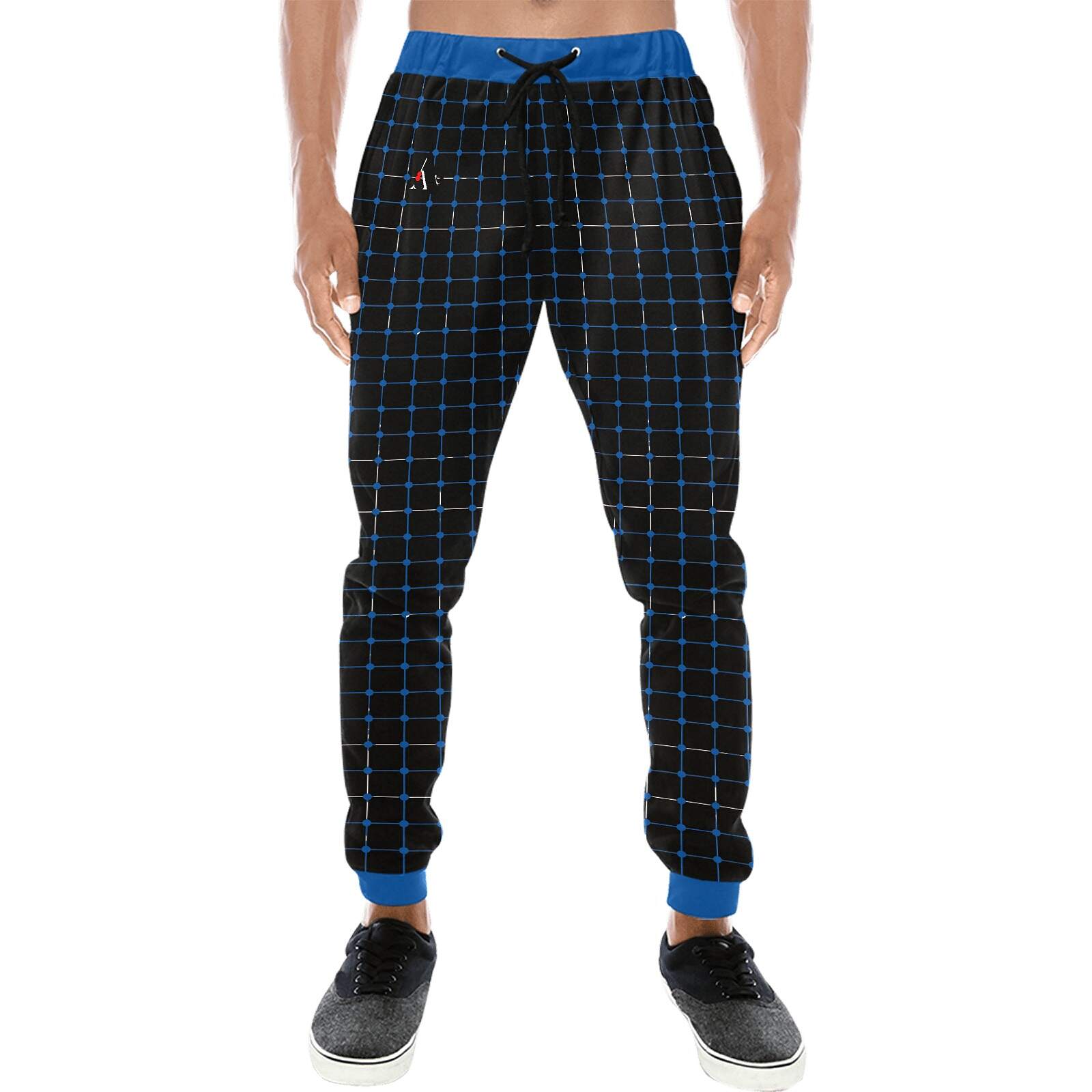 ArtDoggy™ Men's Jogger Pants | Connect in dark slate blue