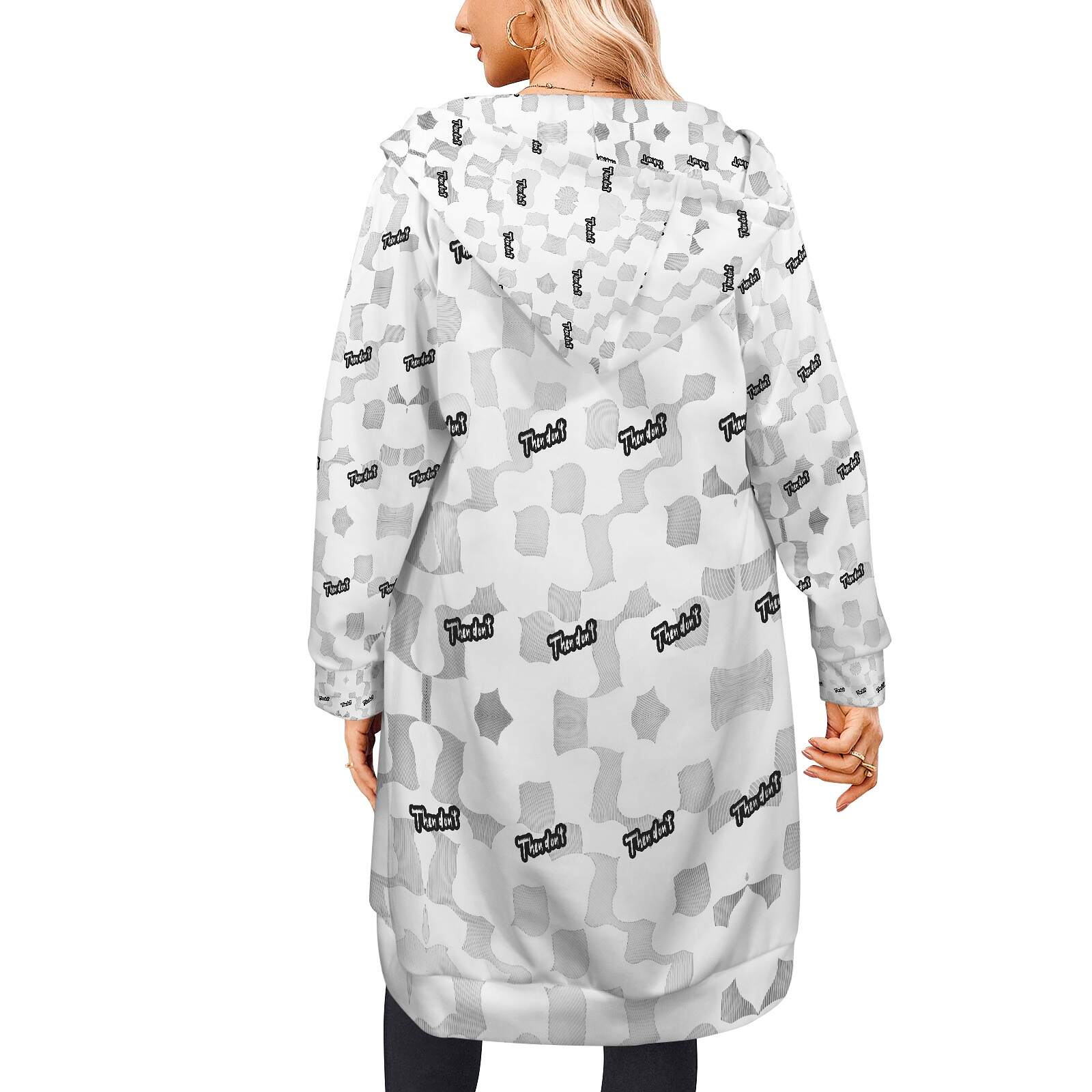 then dont womens long hoodie proto - Image 27